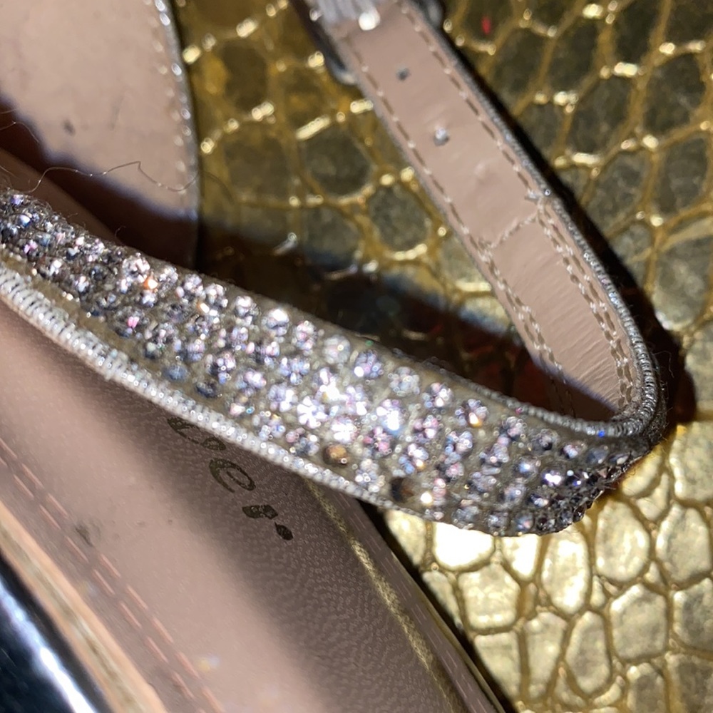 Forever Silver Rhinestone Platform Evening Sandal… - image 8